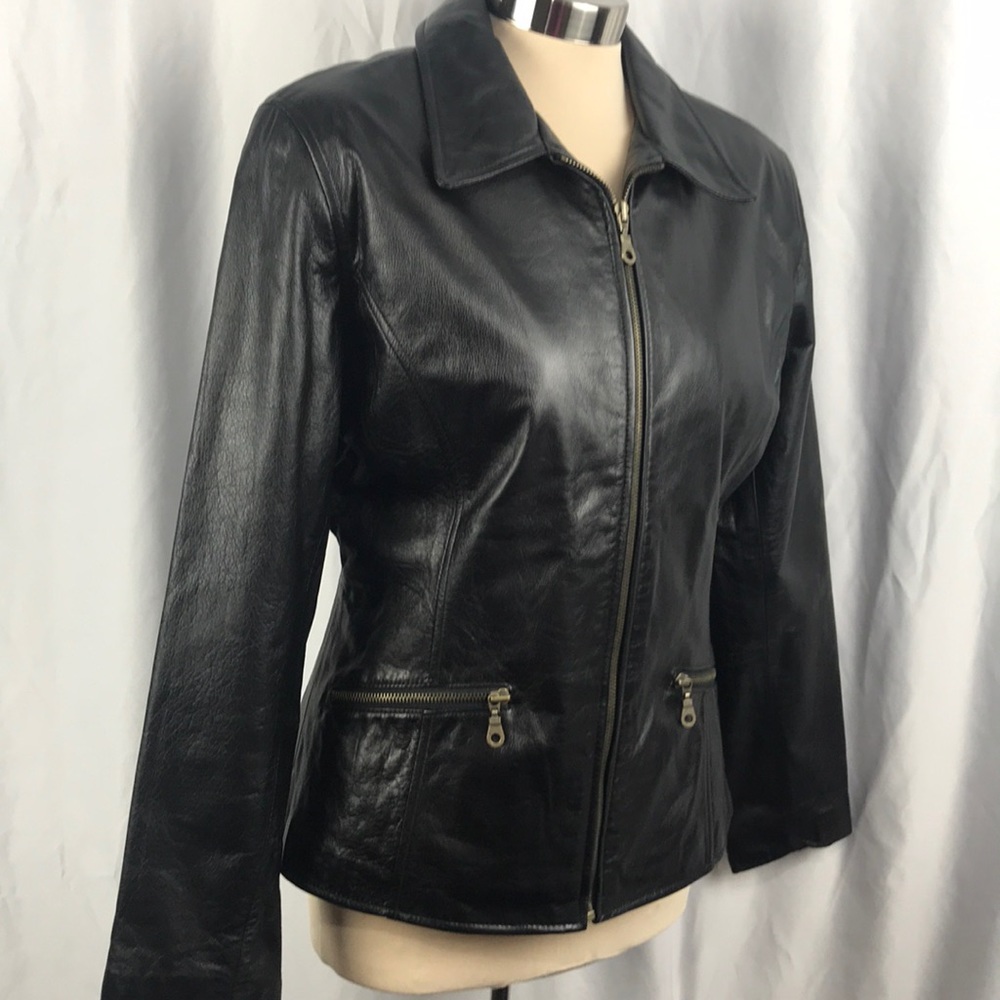 Carlo Amboldi Leather Jacket Size M